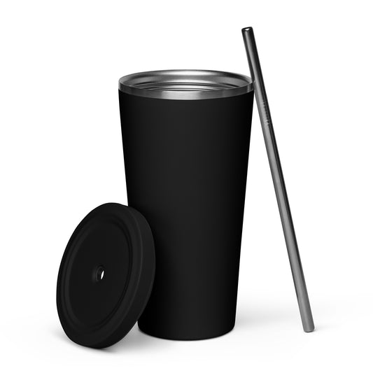 Davis Insulated Tumbler with a Straw